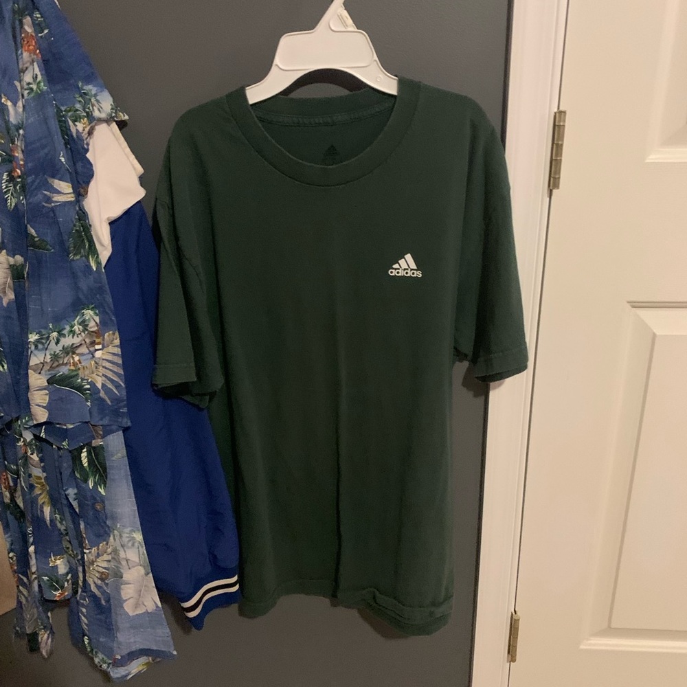 Green adidas shirt
